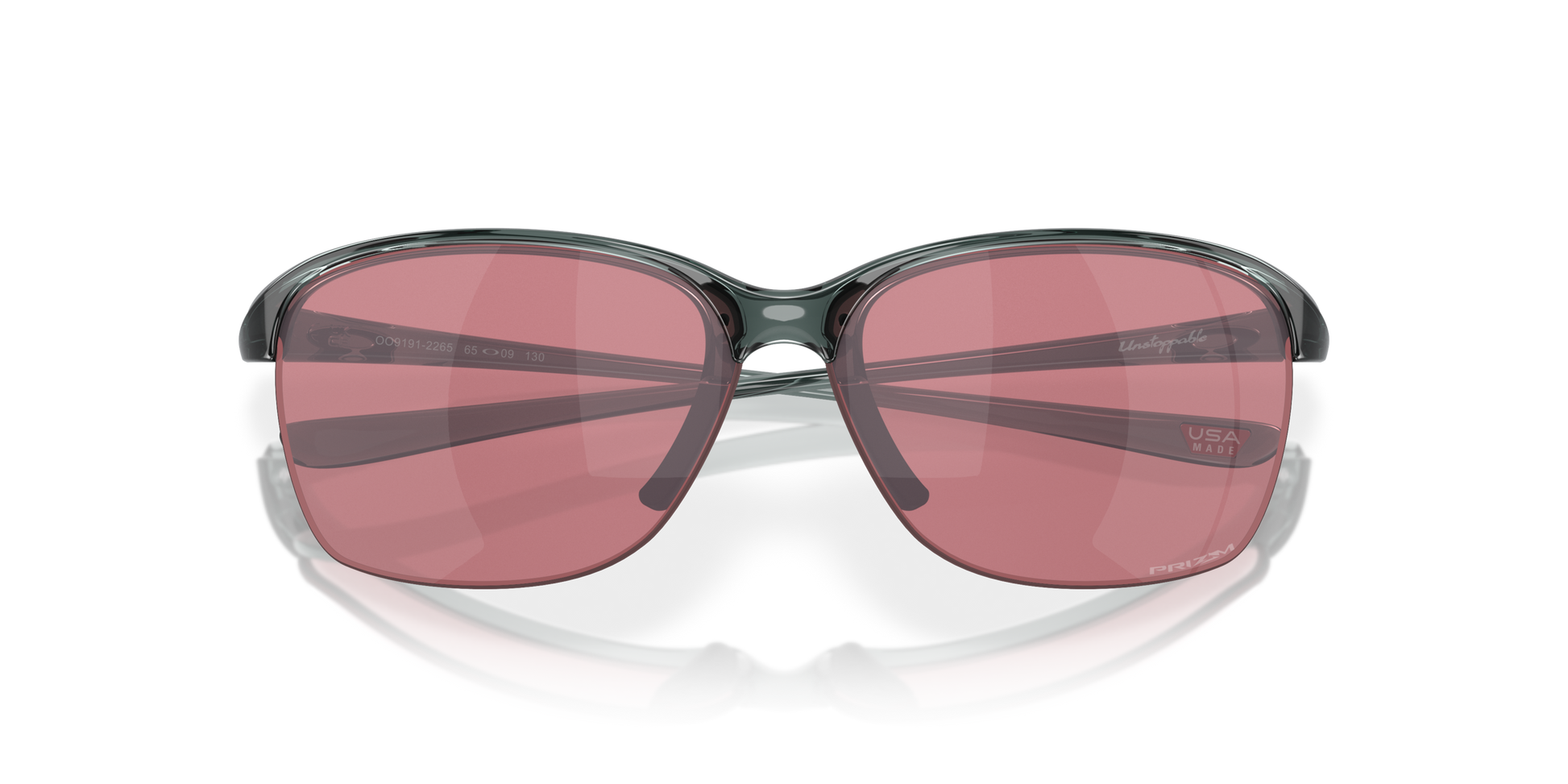 [Prizm Dark Golf Lenses, Crystal Black Frame]
