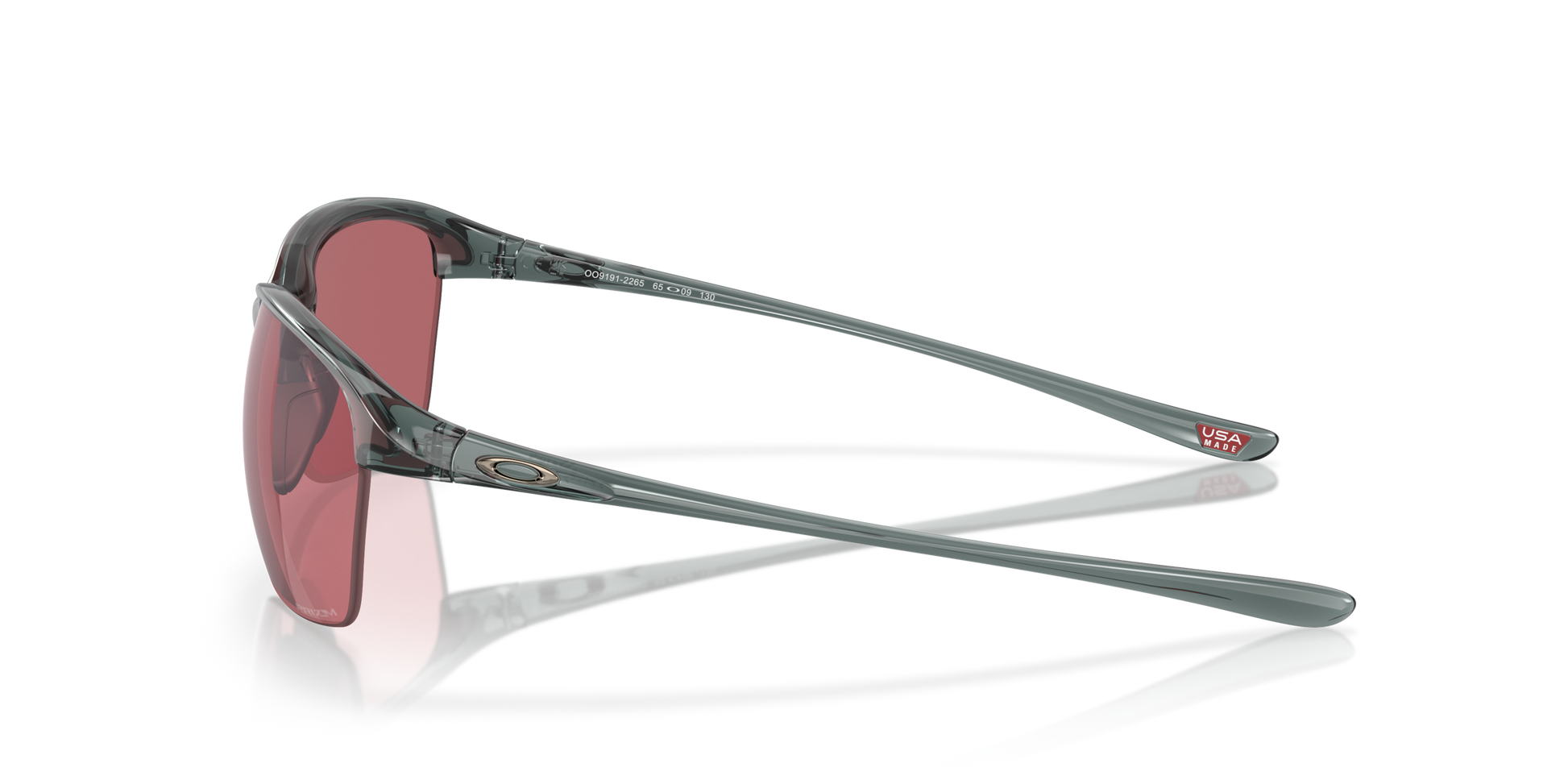 [Prizm Dark Golf Lenses, Crystal Black Frame]