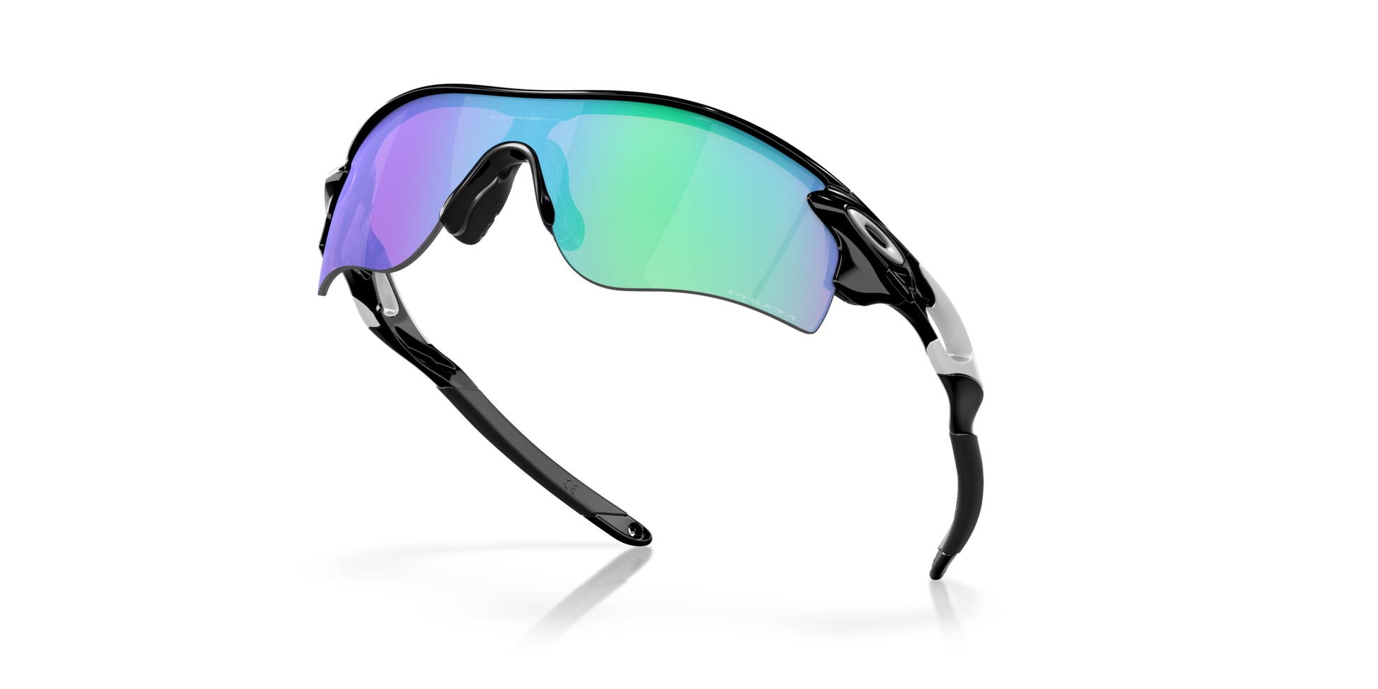 [Prizm Golf Lenses, Polished Black Frame]