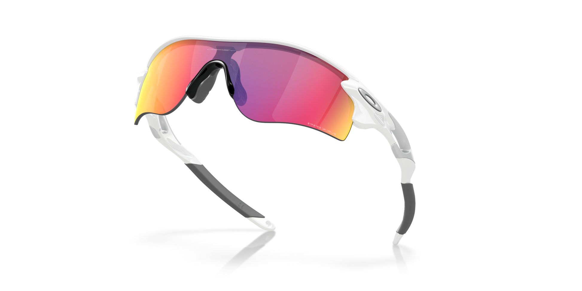 [Prizm Road Lenses, Polished White Frame]