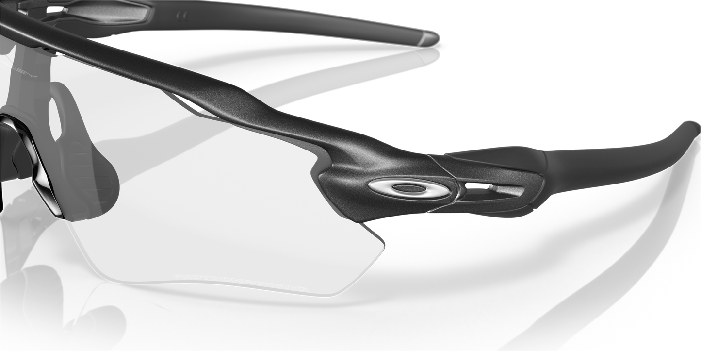 [Clear To Black Iridium Photochromic Lenses, Steel Frame]