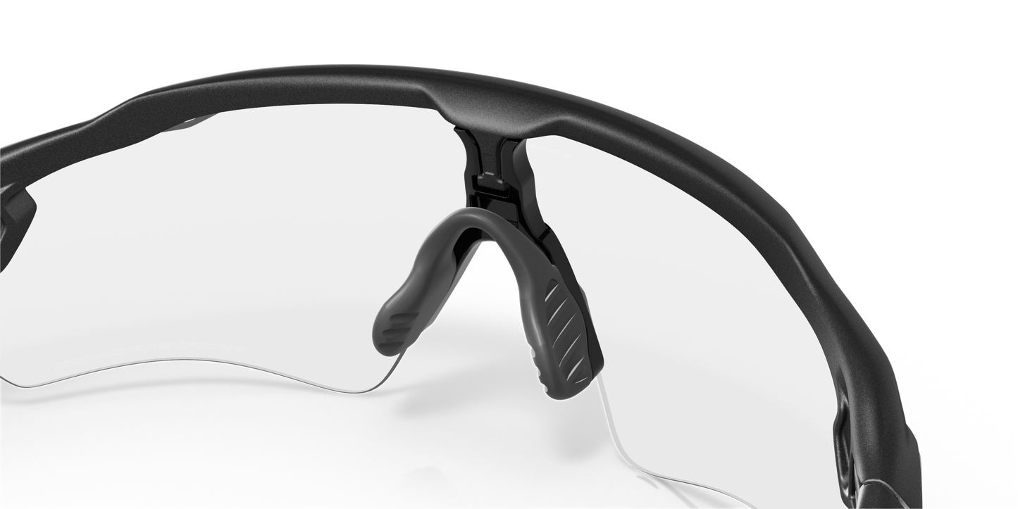 [Clear To Black Iridium Photochromic Lenses, Steel Frame]