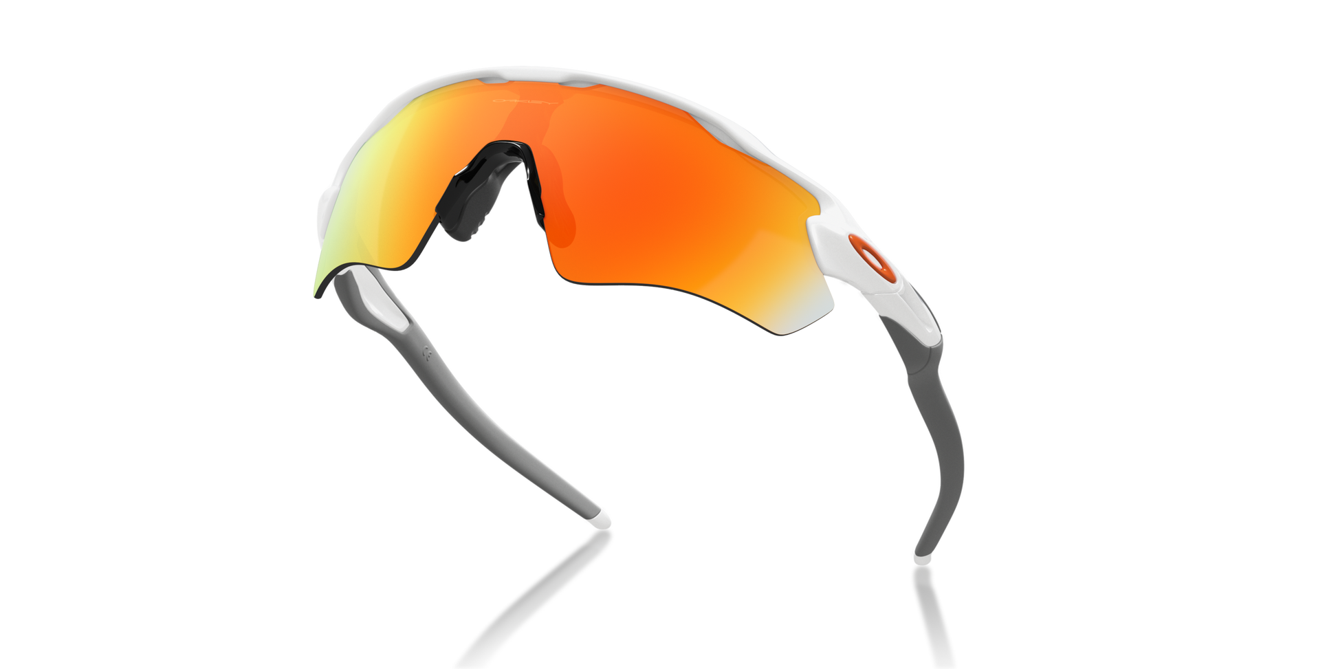 [Fire Iridium Lenses, Polished White Frame]