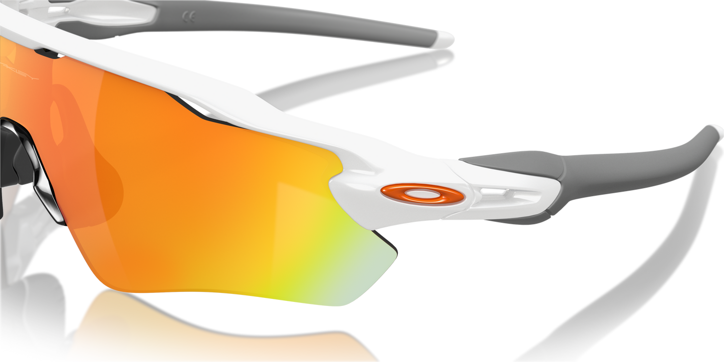 [Fire Iridium Lenses, Polished White Frame]