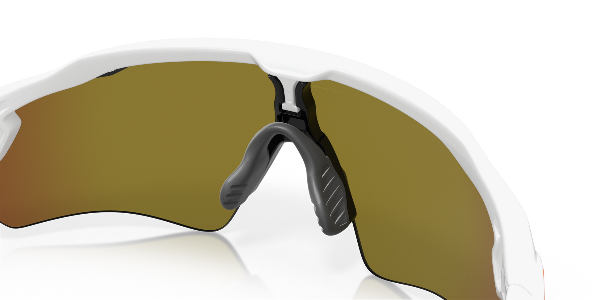 [Fire Iridium Lenses, Polished White Frame]