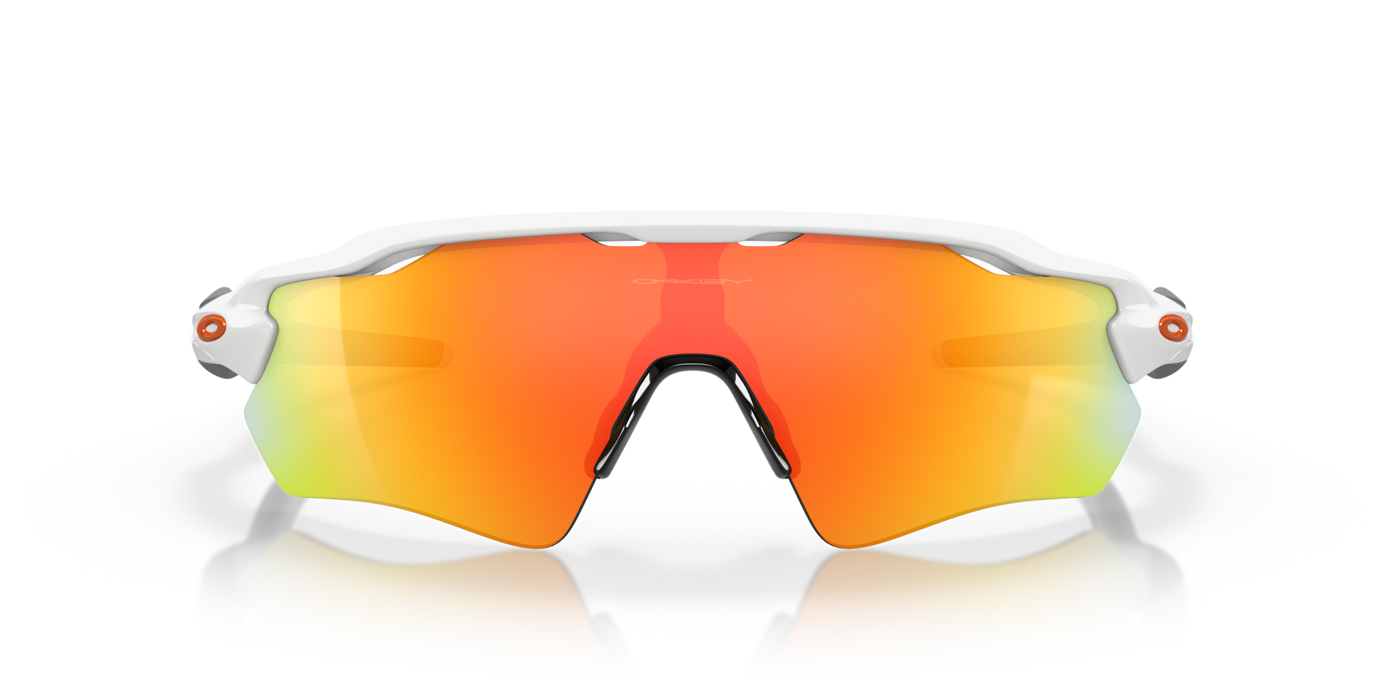 [Fire Iridium Lenses, Polished White Frame]