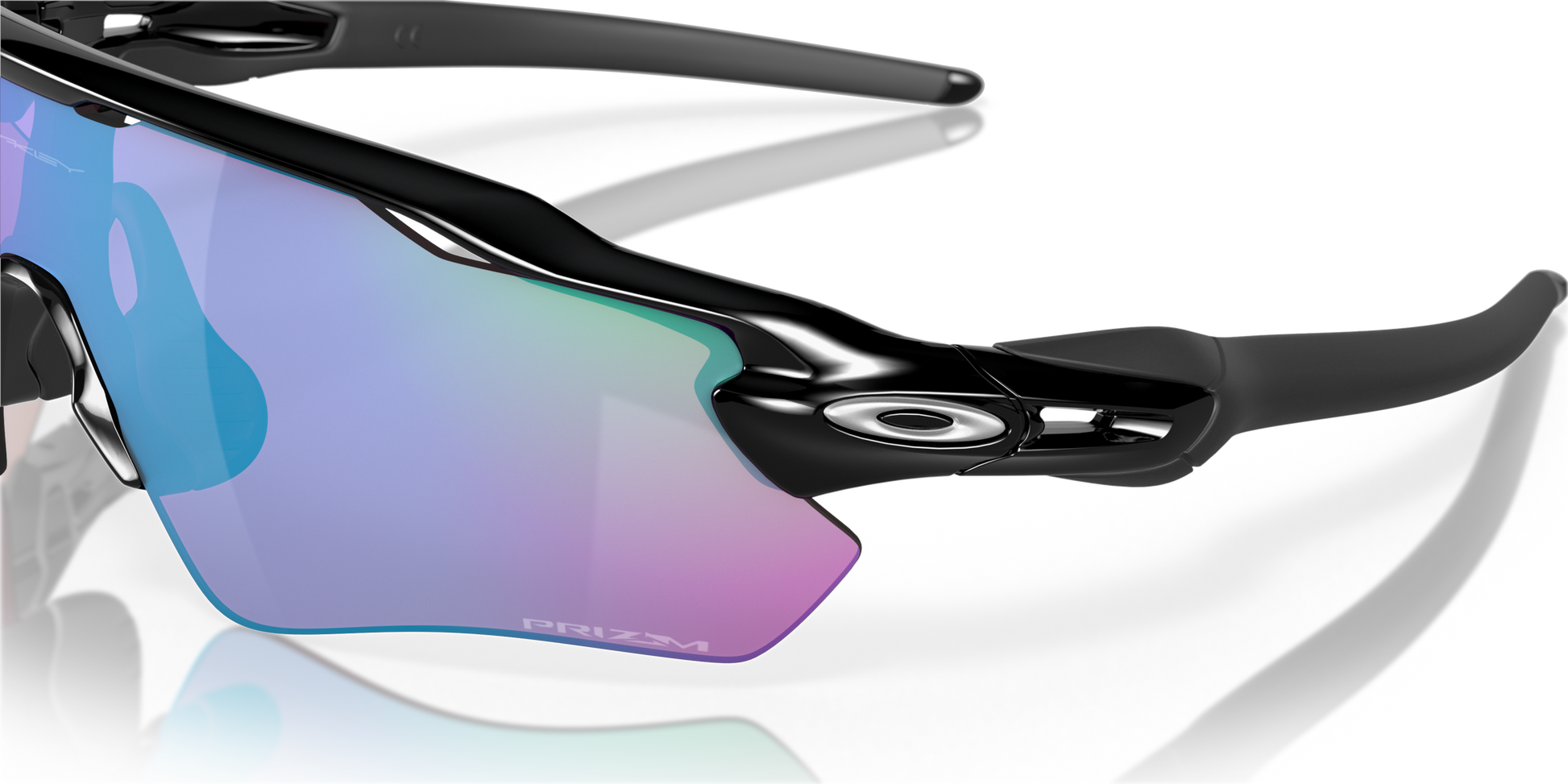 [Prizm Golf Lenses, Polished Black Frame]
