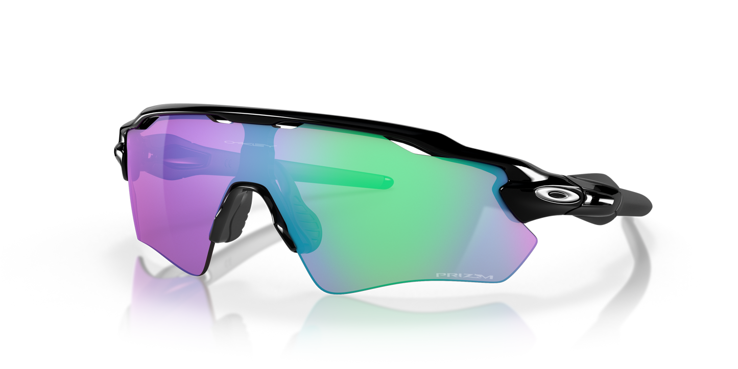 [Prizm Golf Lenses, Polished Black Frame]