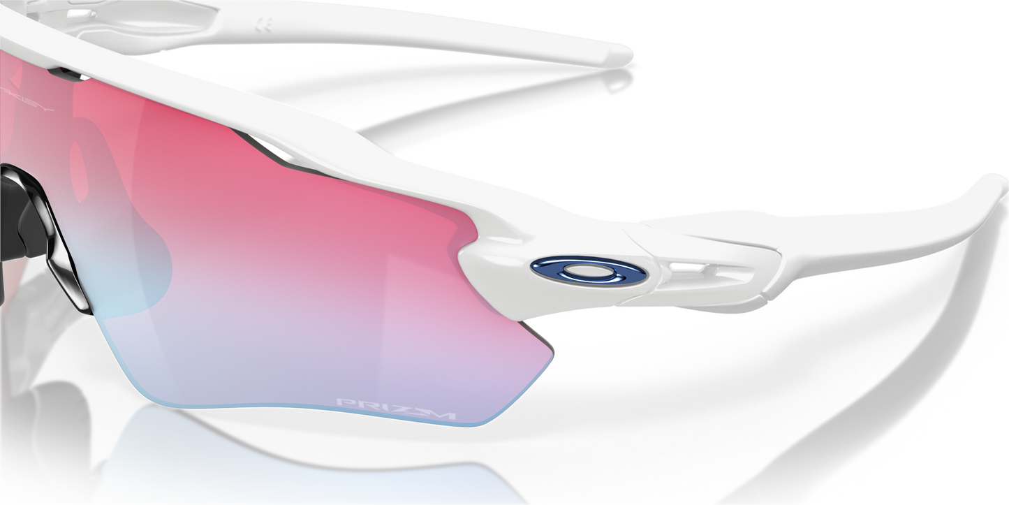 [Prizm Snow Sapphire Lenses, Polished White Frame]