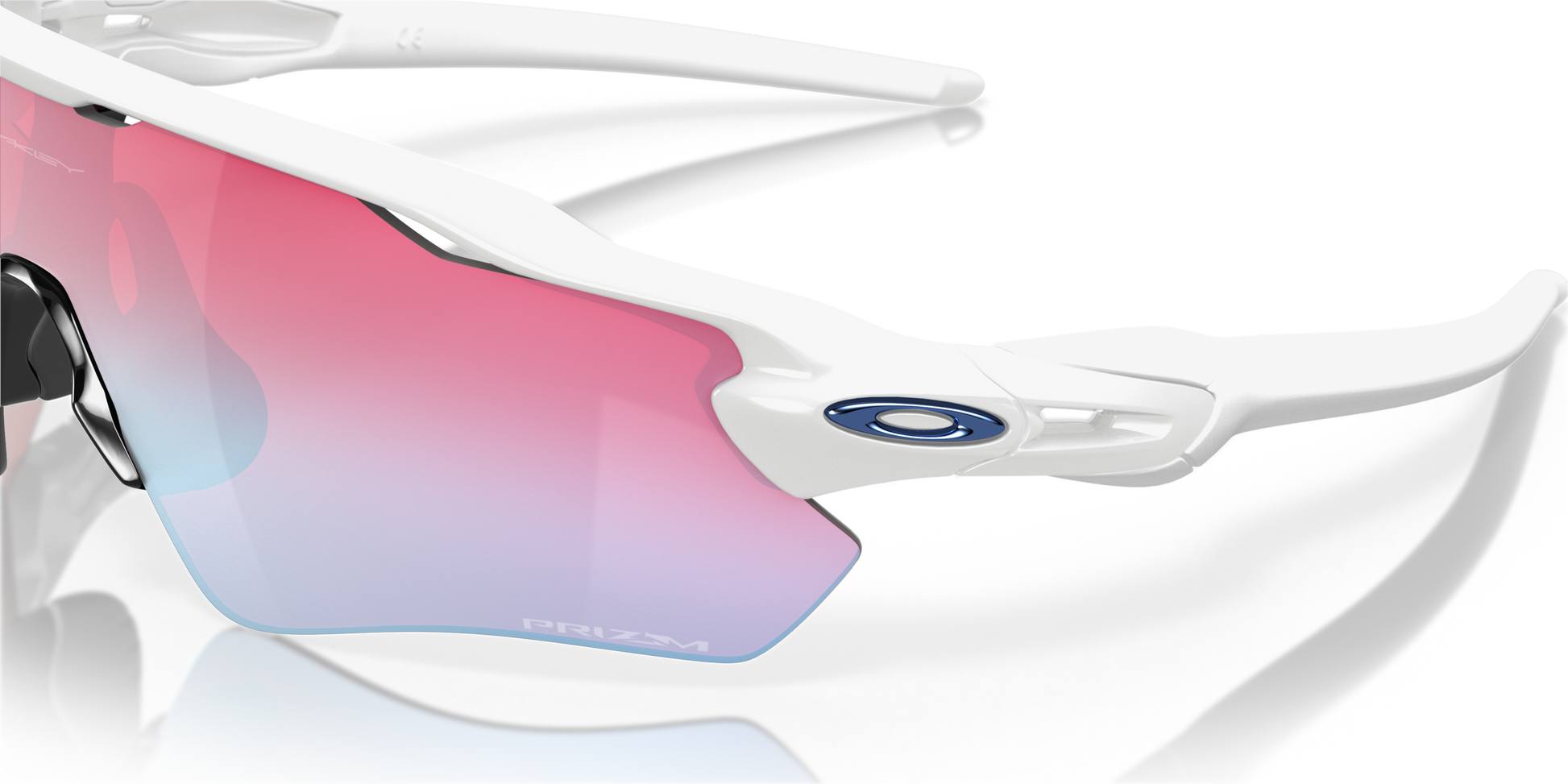 [Prizm Snow Sapphire Lenses, Polished White Frame]