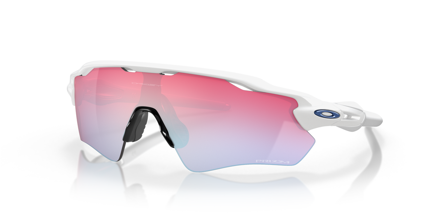[Prizm Snow Sapphire Lenses, Polished White Frame]