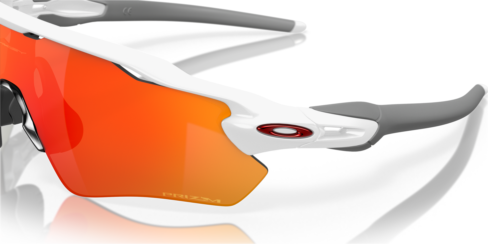 [Prizm Ruby Lenses, Polished White Frame]