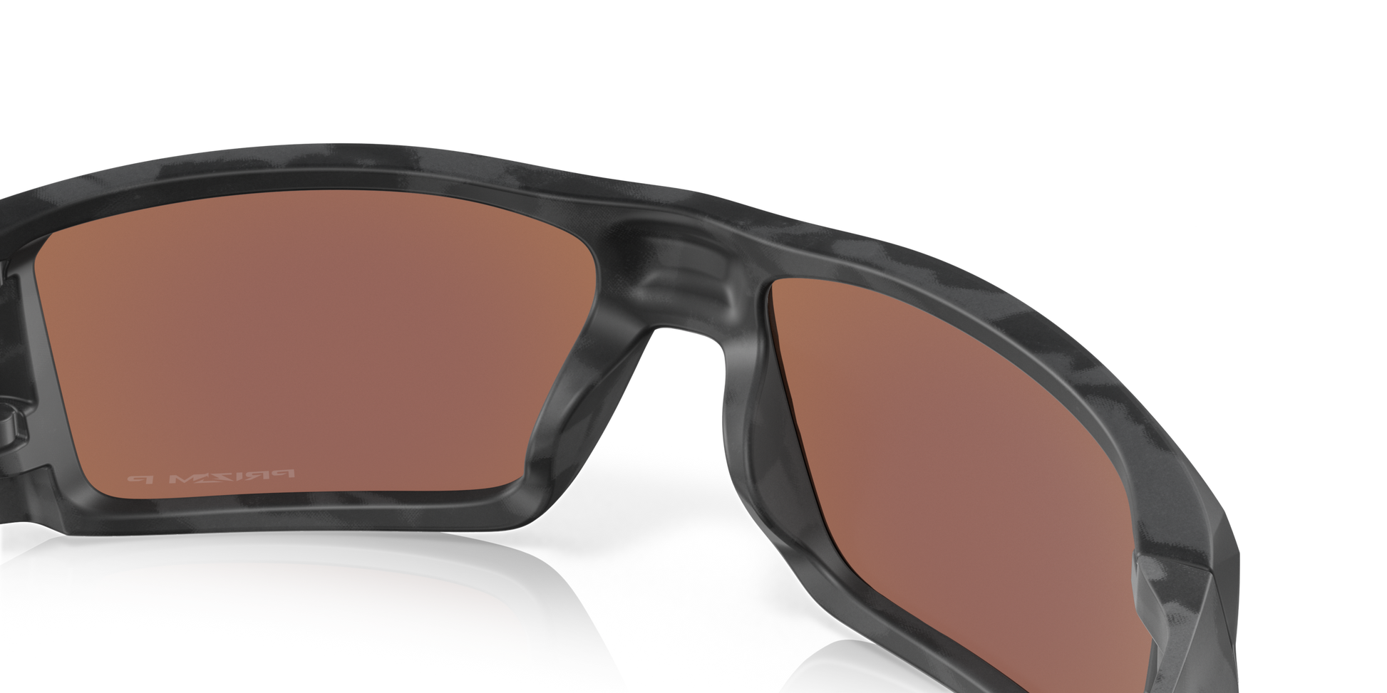 [Prizm Deep Water Polarized Lenses, Matte Black Camo Frame]