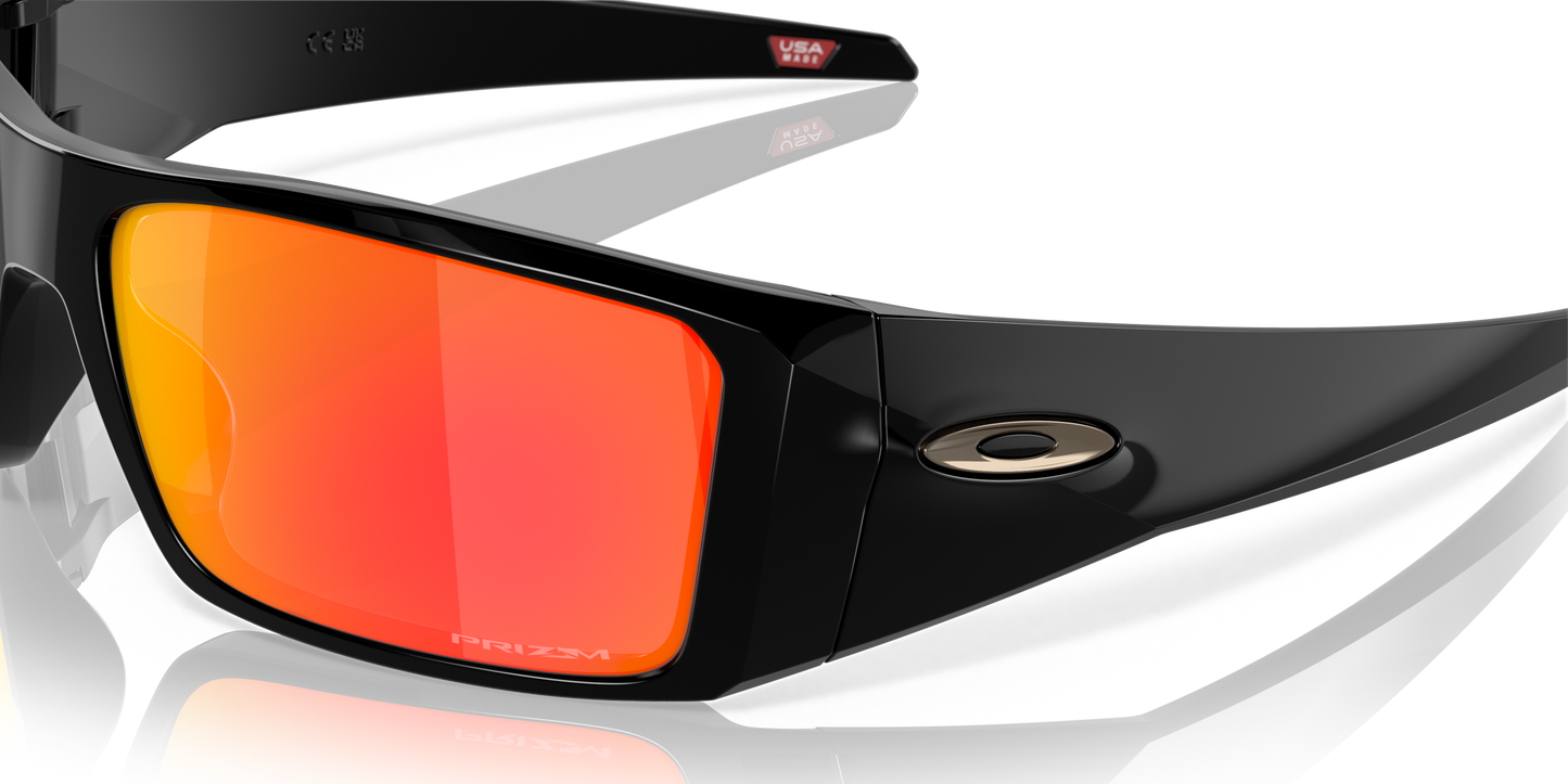 [Prizm Ruby Lenses, Polished Black Frame]
