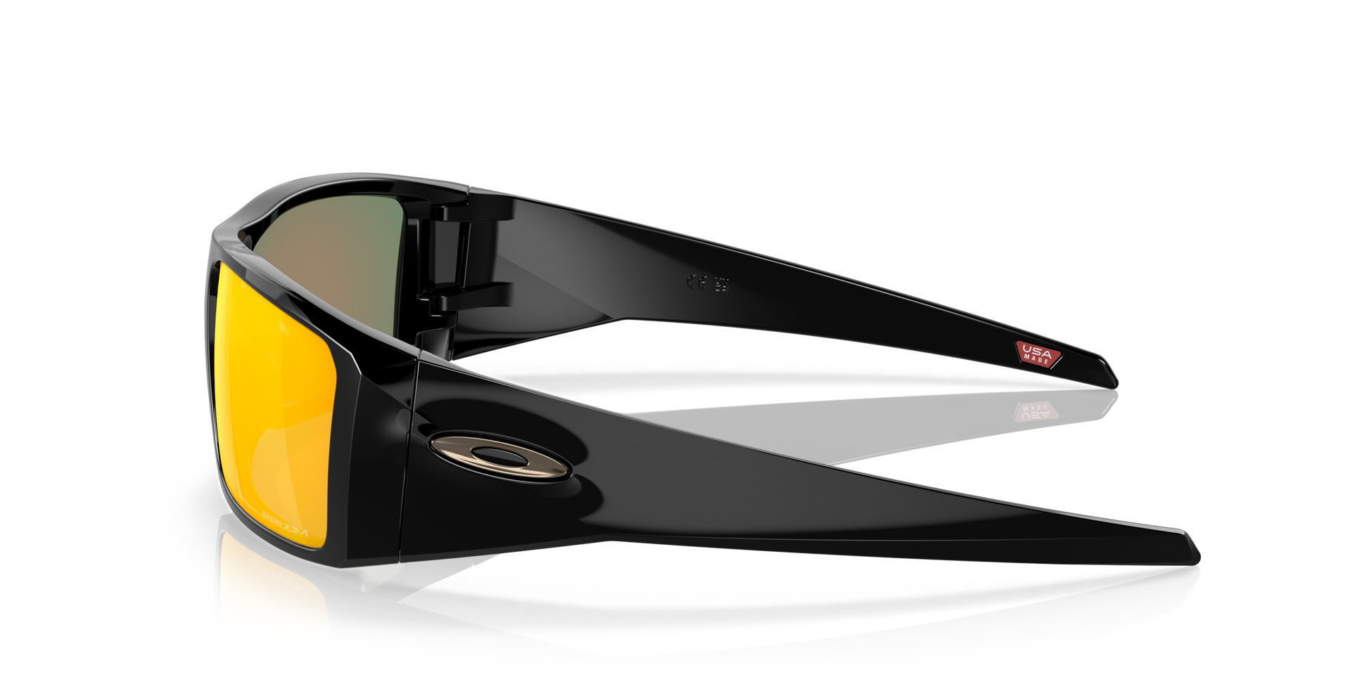 [Prizm Ruby Lenses, Polished Black Frame]