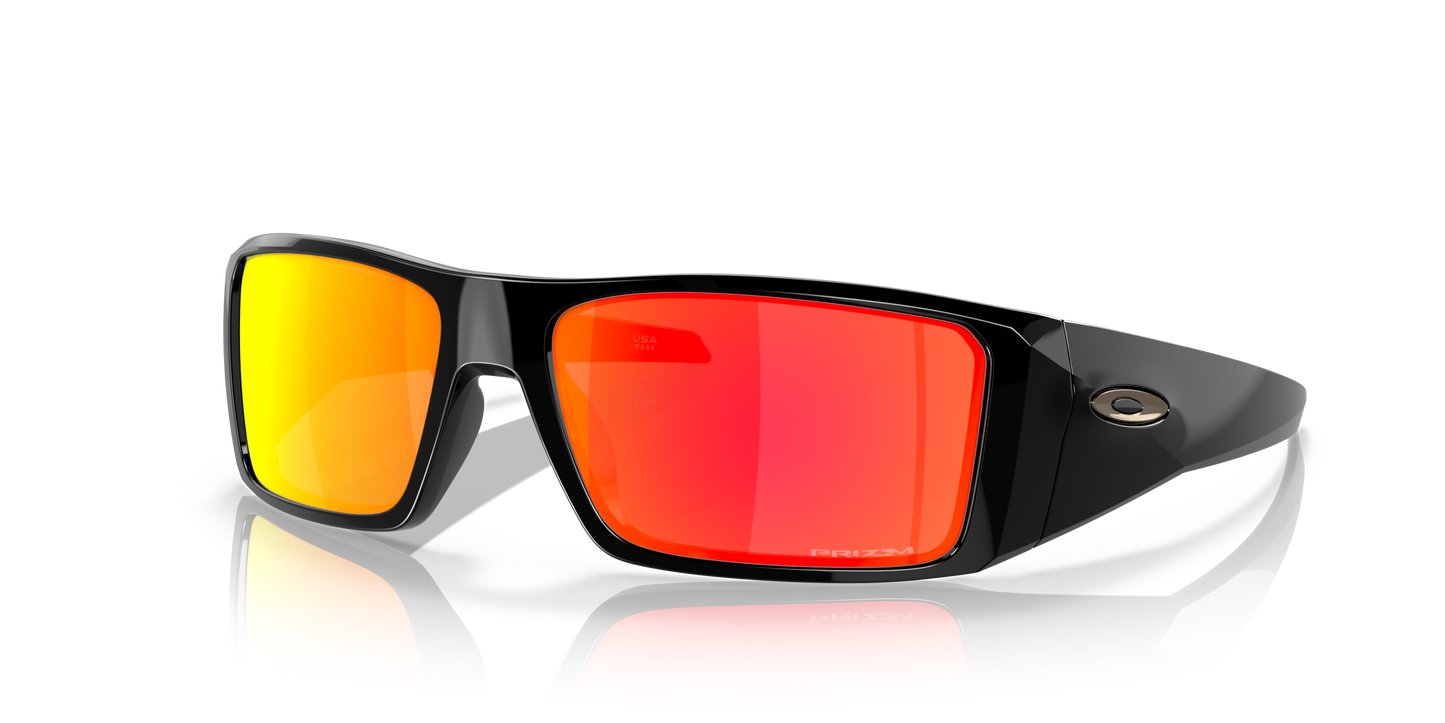 [Prizm Ruby Lenses, Polished Black Frame]