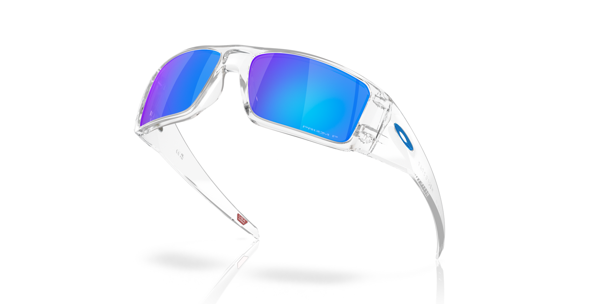 [Prizm Sapphire Polarized Lenses, Clear Frame]