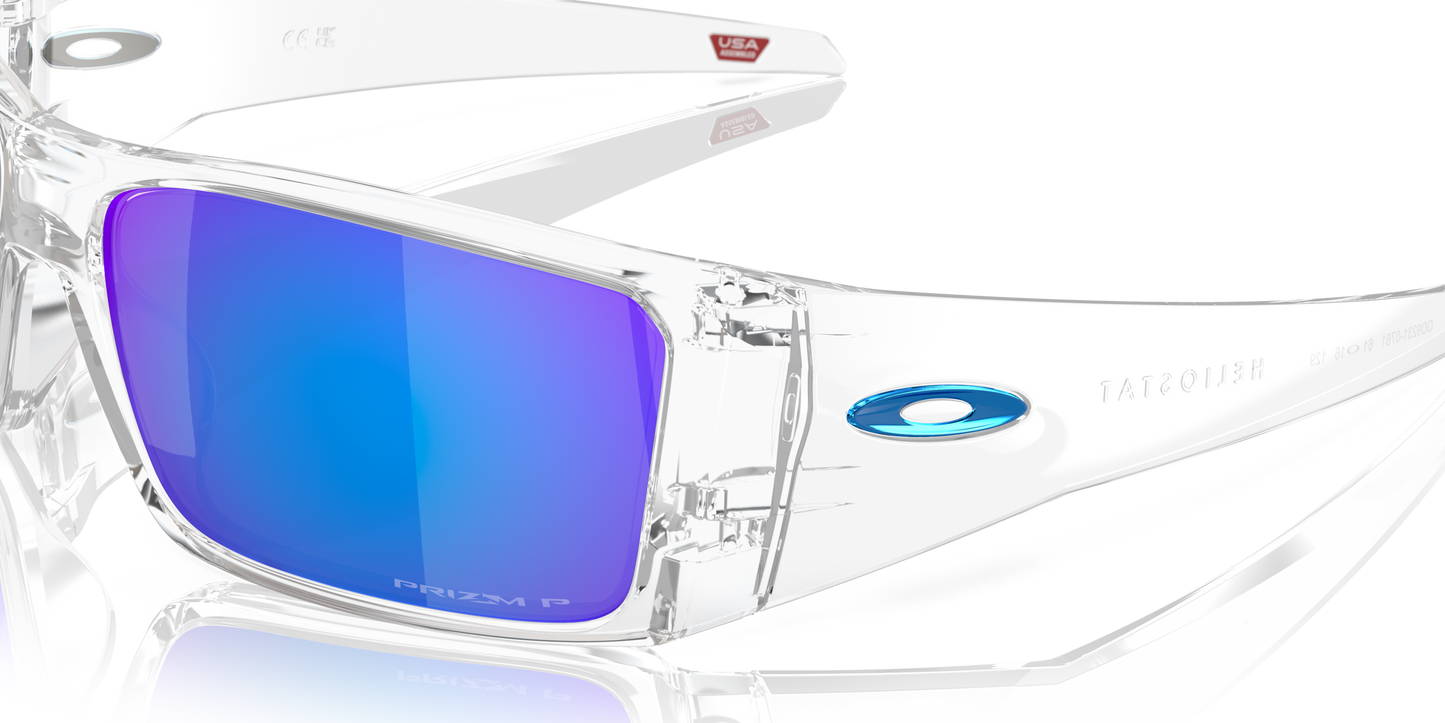 [Prizm Sapphire Polarized Lenses, Clear Frame]