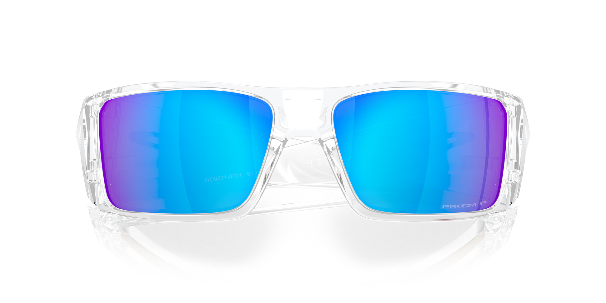 [Prizm Sapphire Polarized Lenses, Clear Frame]