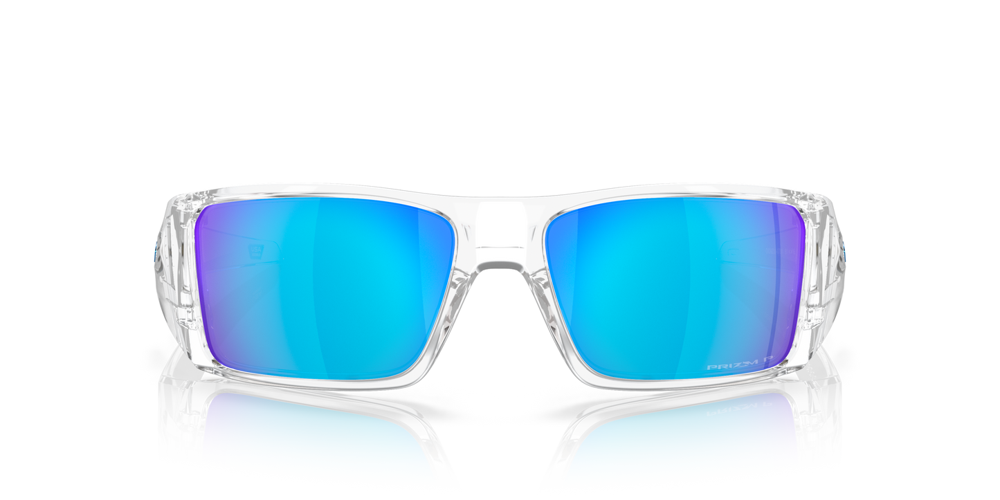 [Prizm Sapphire Polarized Lenses, Clear Frame]
