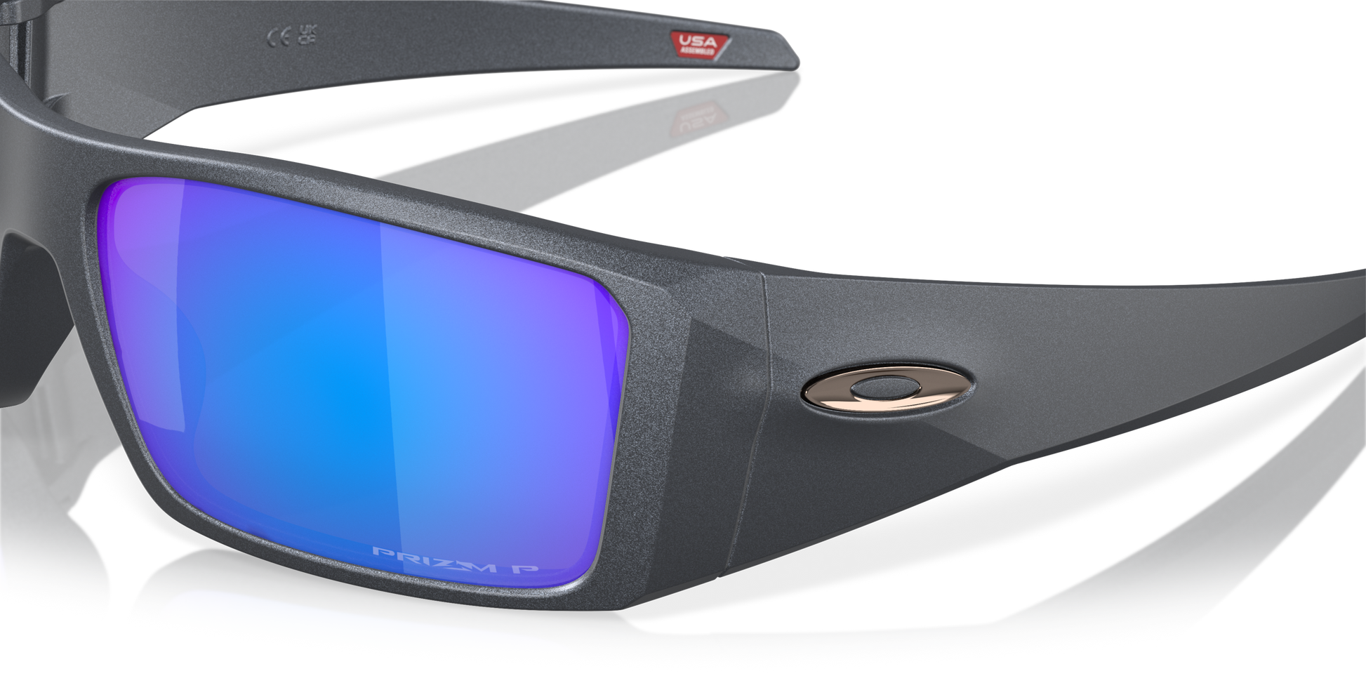 [Prizm Sapphire Polarized Lenses, Blue Steel Frame]