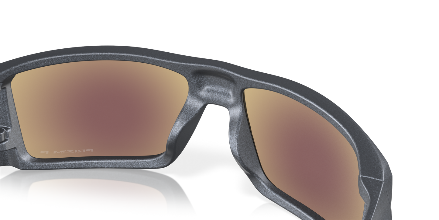 [Prizm Sapphire Polarized Lenses, Blue Steel Frame]