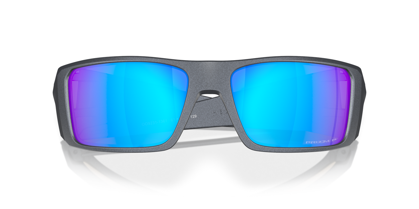 [Prizm Sapphire Polarized Lenses, Blue Steel Frame]