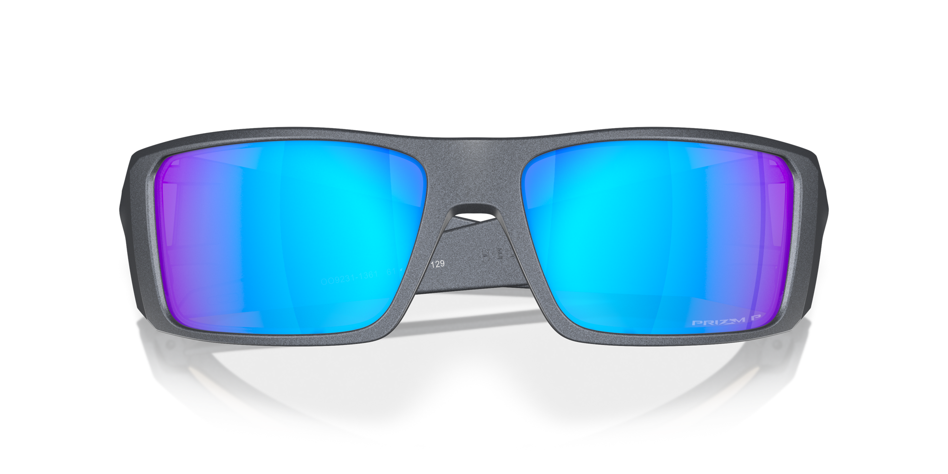 [Prizm Sapphire Polarized Lenses, Blue Steel Frame]