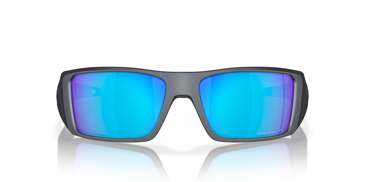 [Prizm Sapphire Polarized Lenses, Blue Steel Frame]