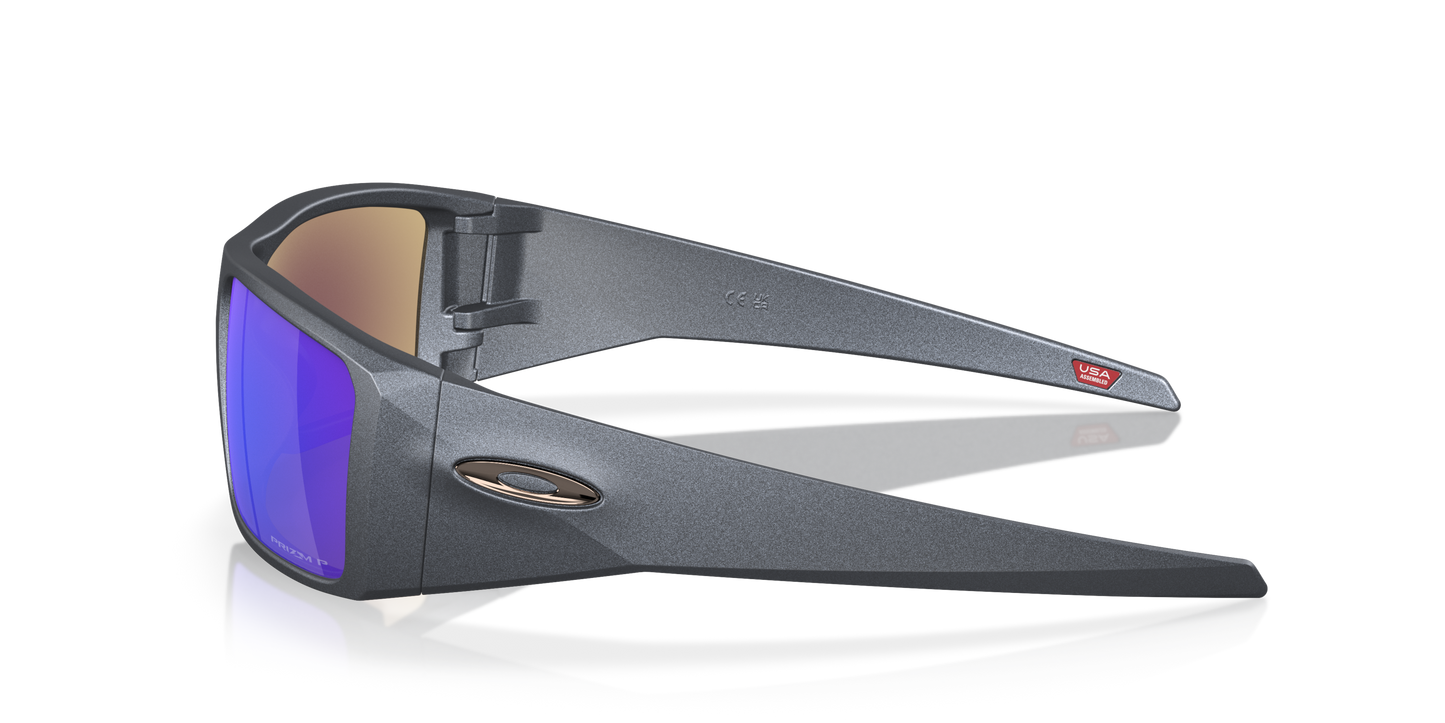 [Prizm Sapphire Polarized Lenses, Blue Steel Frame]