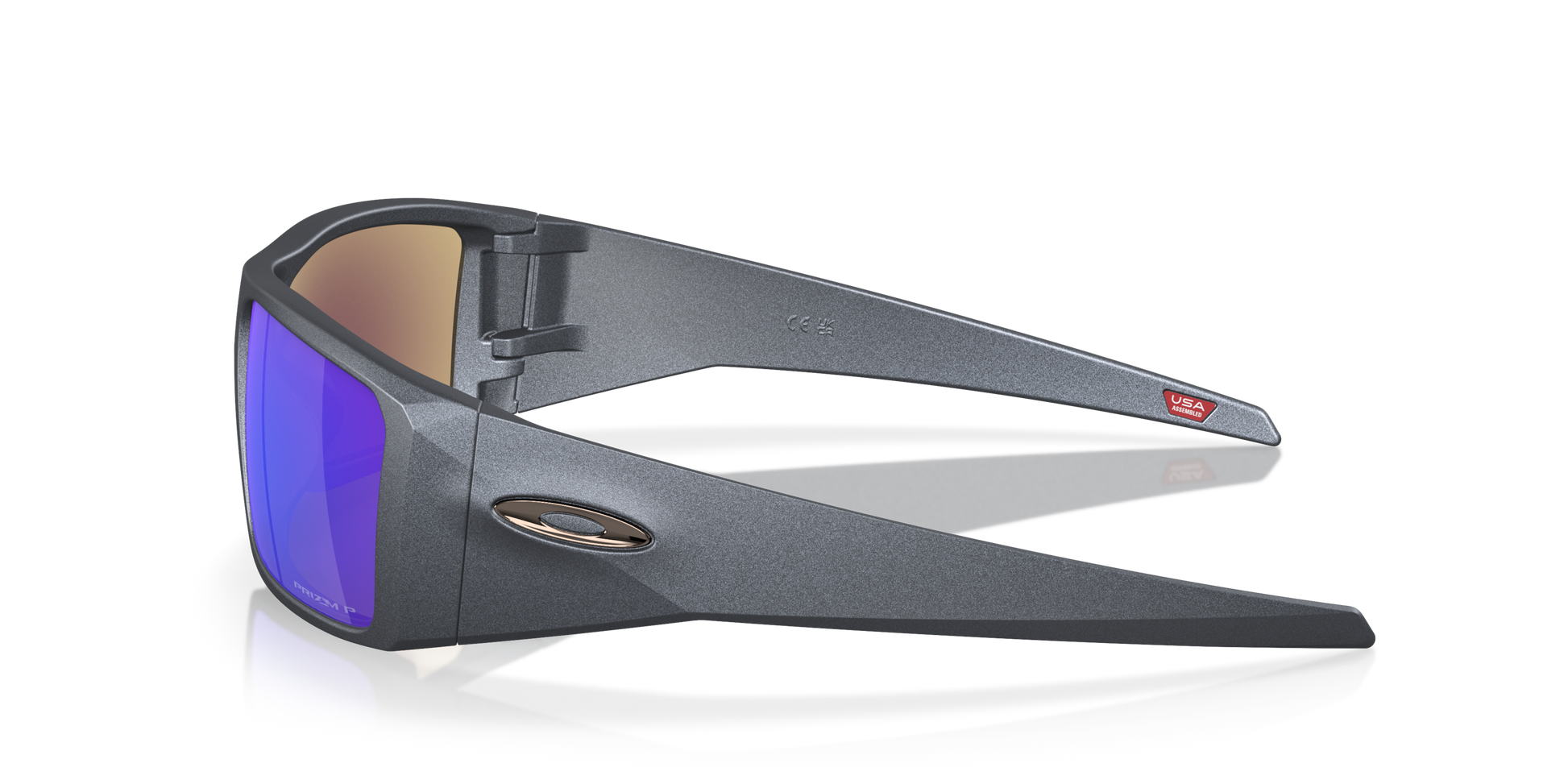 [Prizm Sapphire Polarized Lenses, Blue Steel Frame]