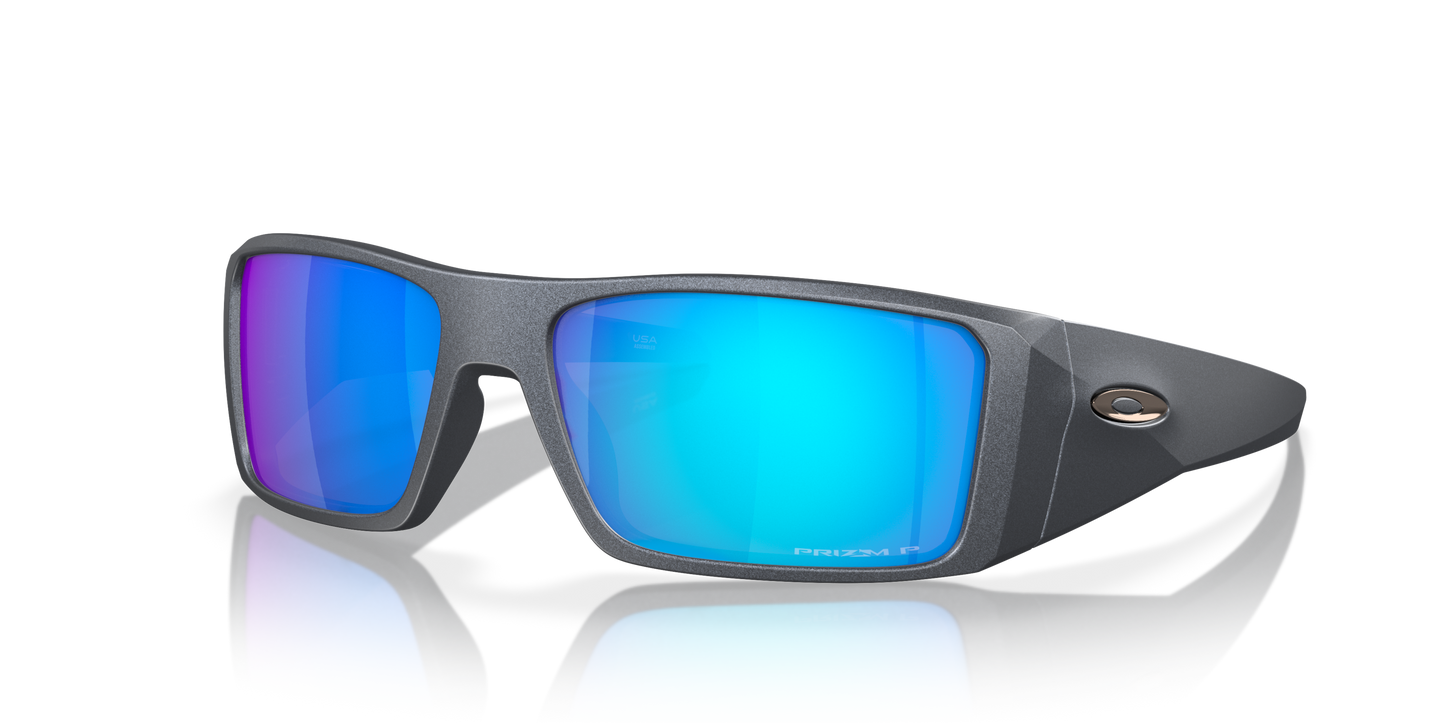 [Prizm Sapphire Polarized Lenses, Blue Steel Frame]