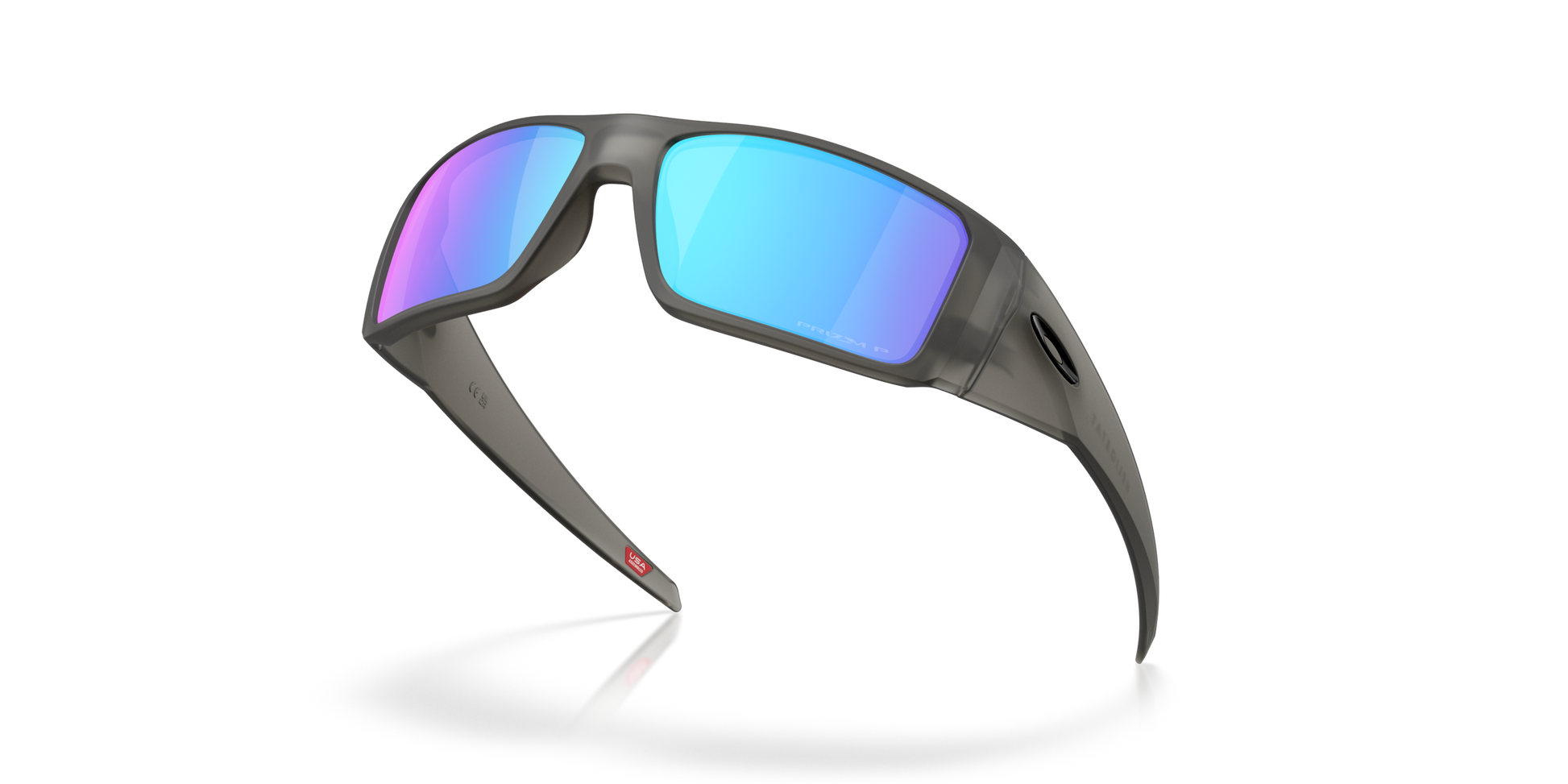 [Prizm Sapphire Polarized Lenses, Matte Grey Smoke Frame]