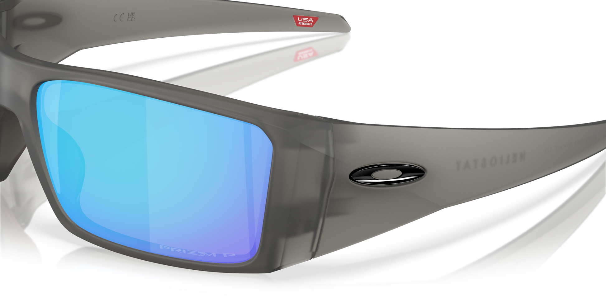 [Prizm Sapphire Polarized Lenses, Matte Grey Smoke Frame]