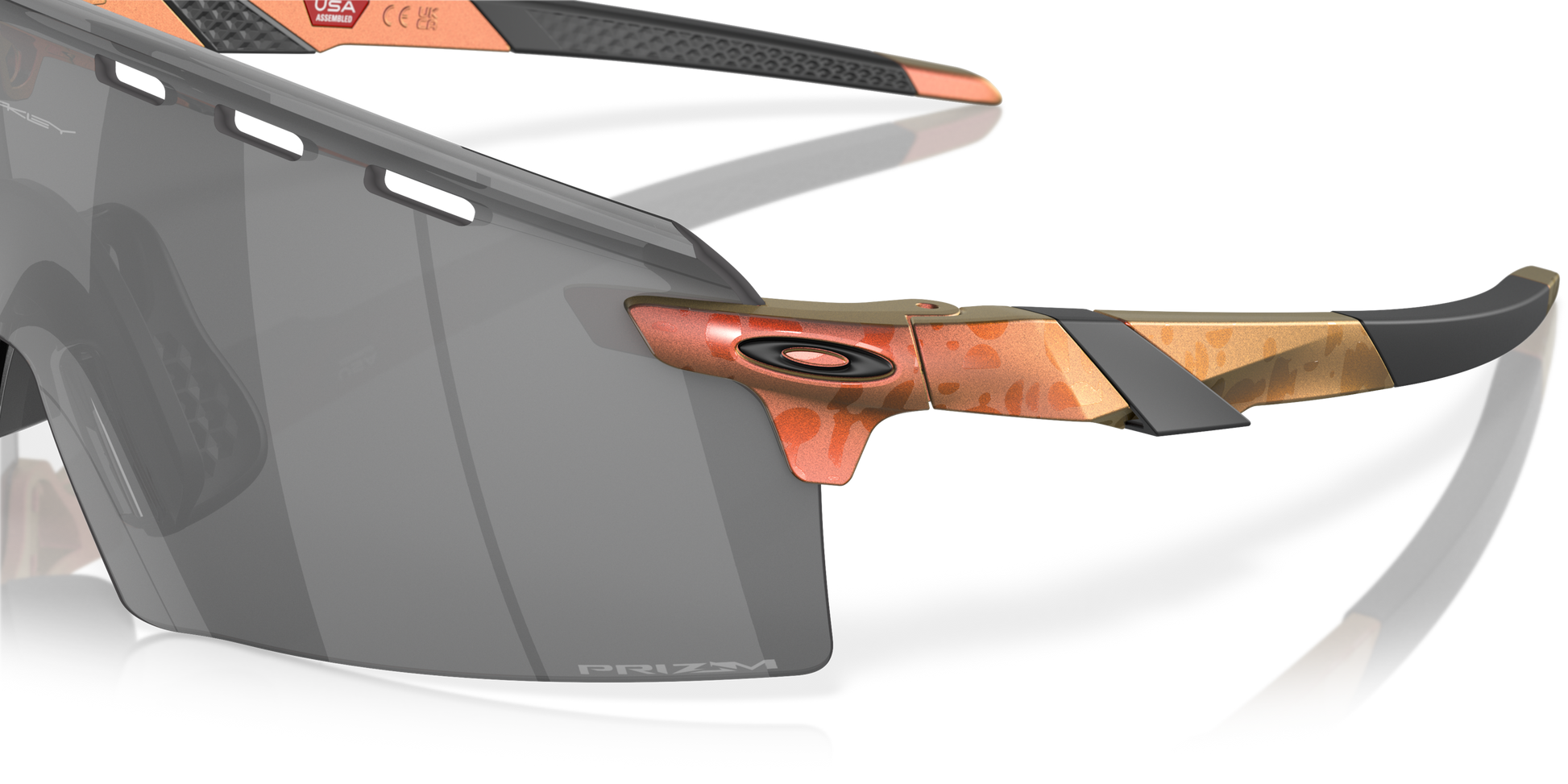 [Prizm Black Lenses, Matte Red/Gold Colorshift Frame]