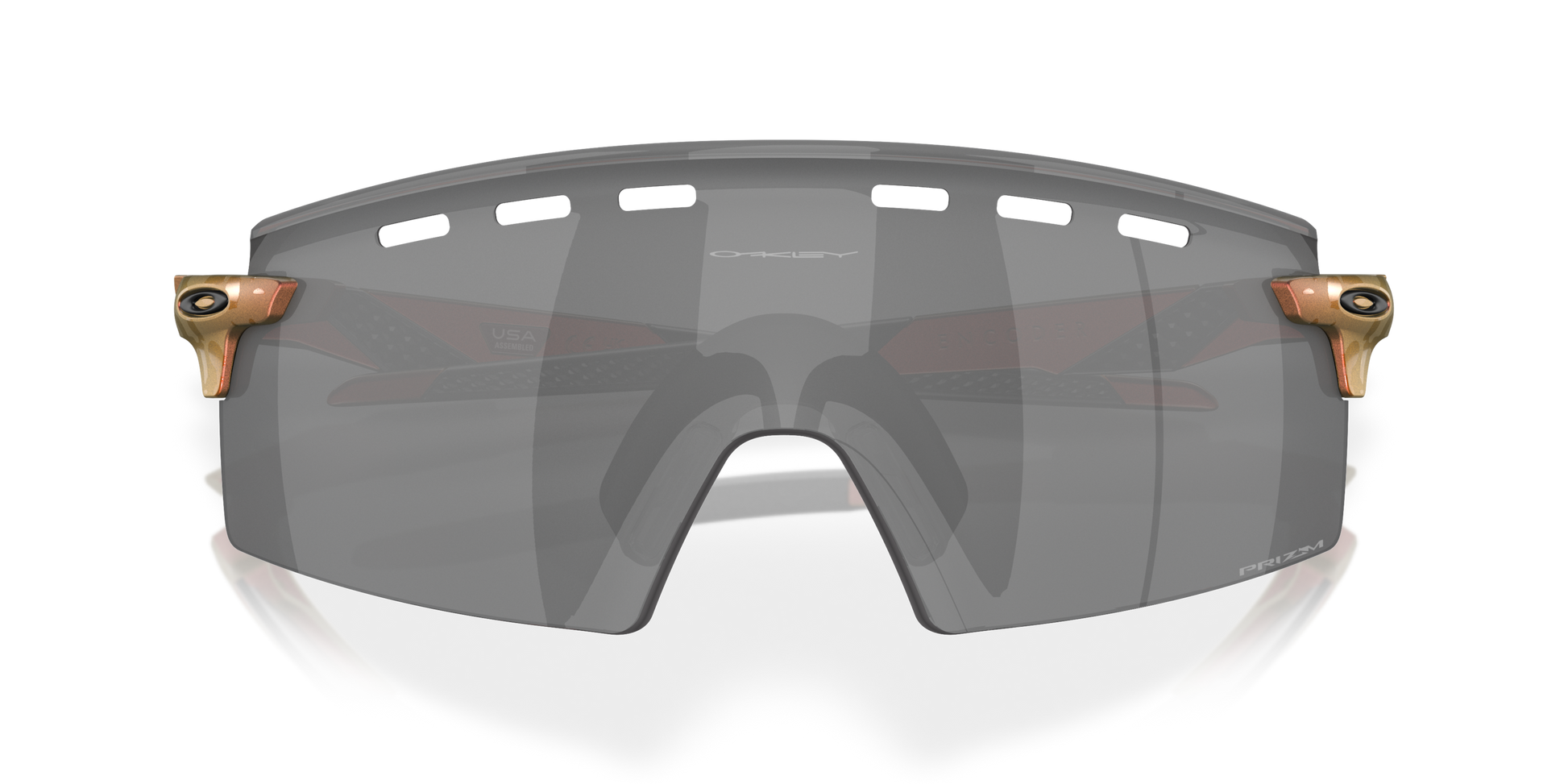 [Prizm Black Lenses, Matte Red/Gold Colorshift Frame]