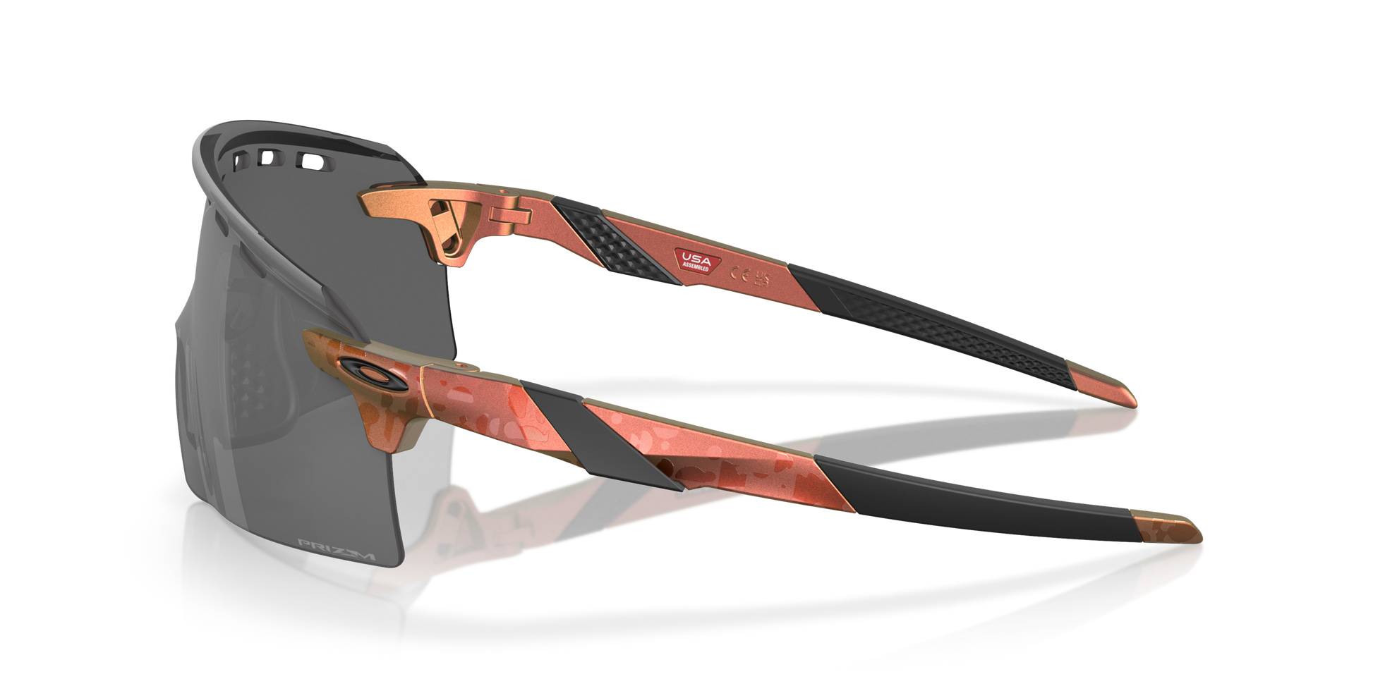 [Prizm Black Lenses, Matte Red/Gold Colorshift Frame]