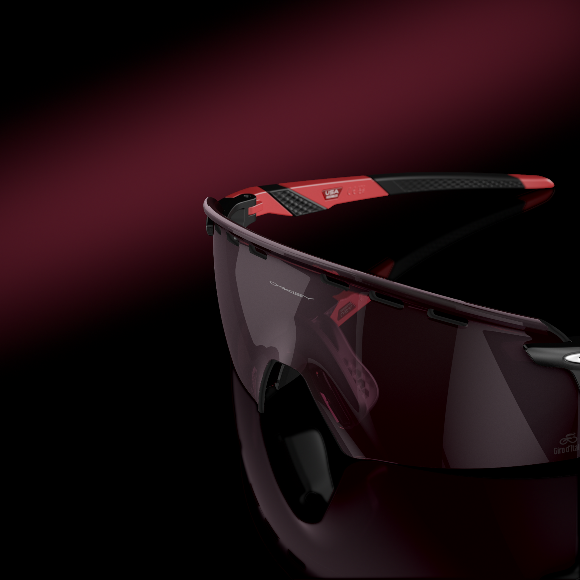 [Prizm Road Black Lenses, Pink Stripes Frame]
