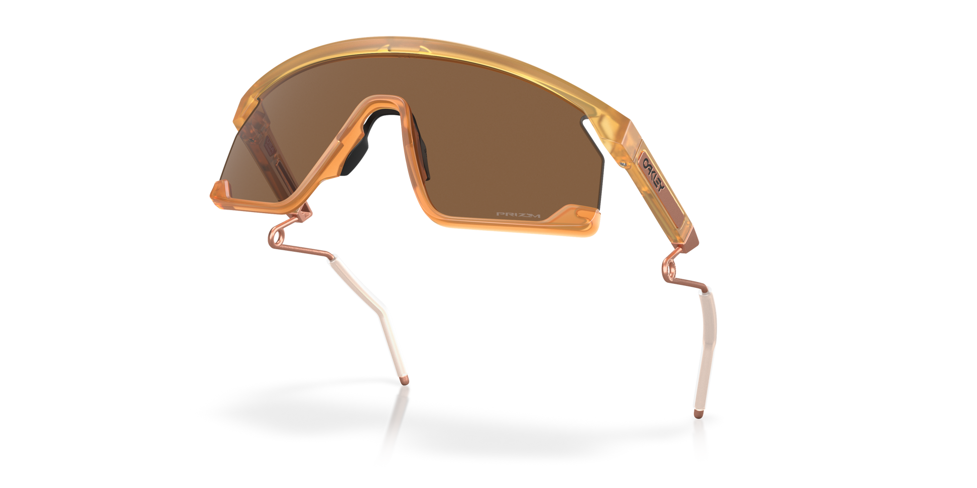 [Prizm Bronze Lenses, Matte Transparent Light Curry Frame]
