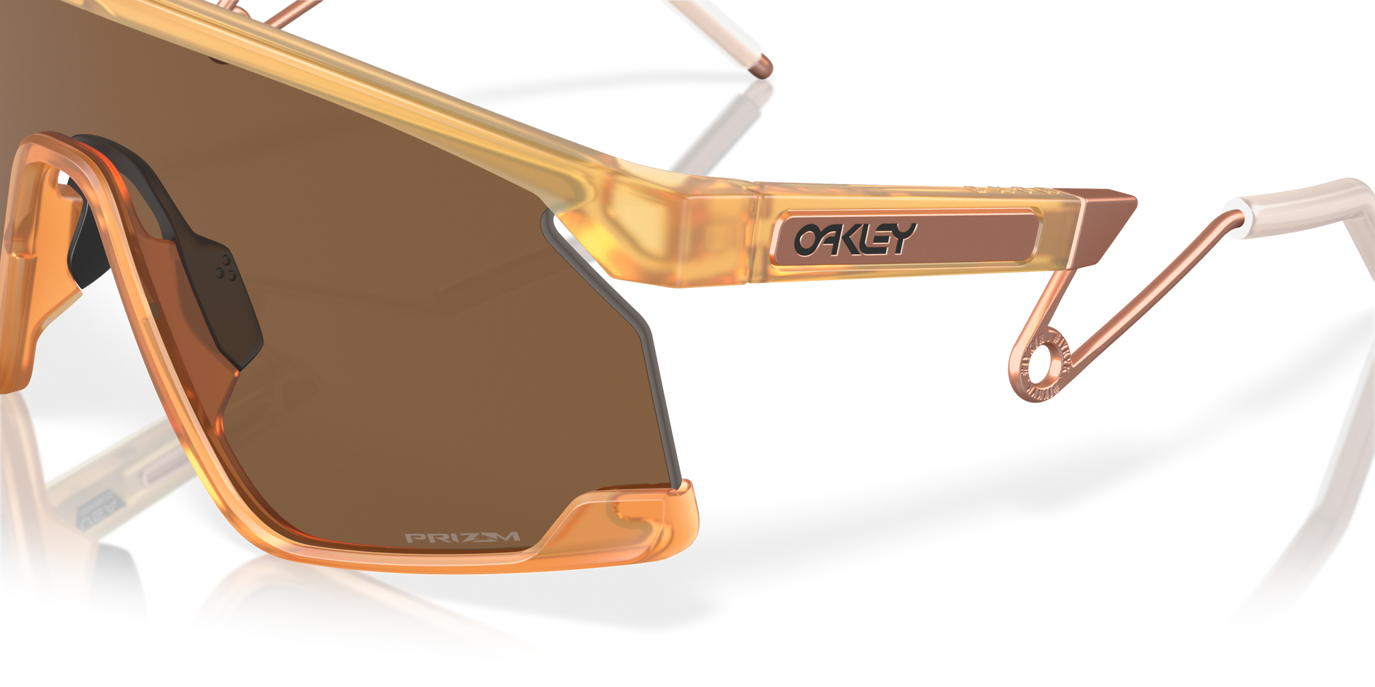 [Prizm Bronze Lenses, Matte Transparent Light Curry Frame]