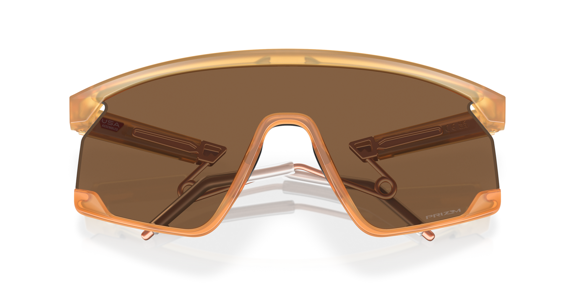 [Prizm Bronze Lenses, Matte Transparent Light Curry Frame]