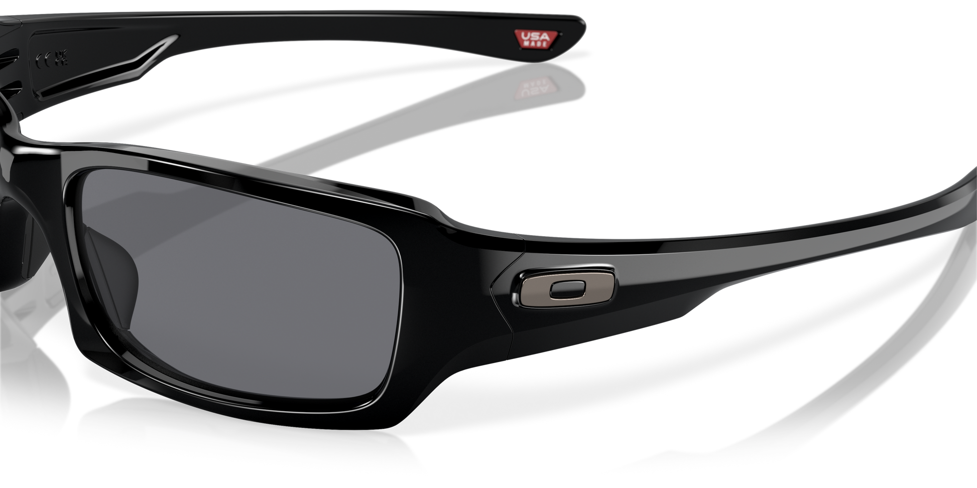 [Grey Lenses, Polished Black Frame]