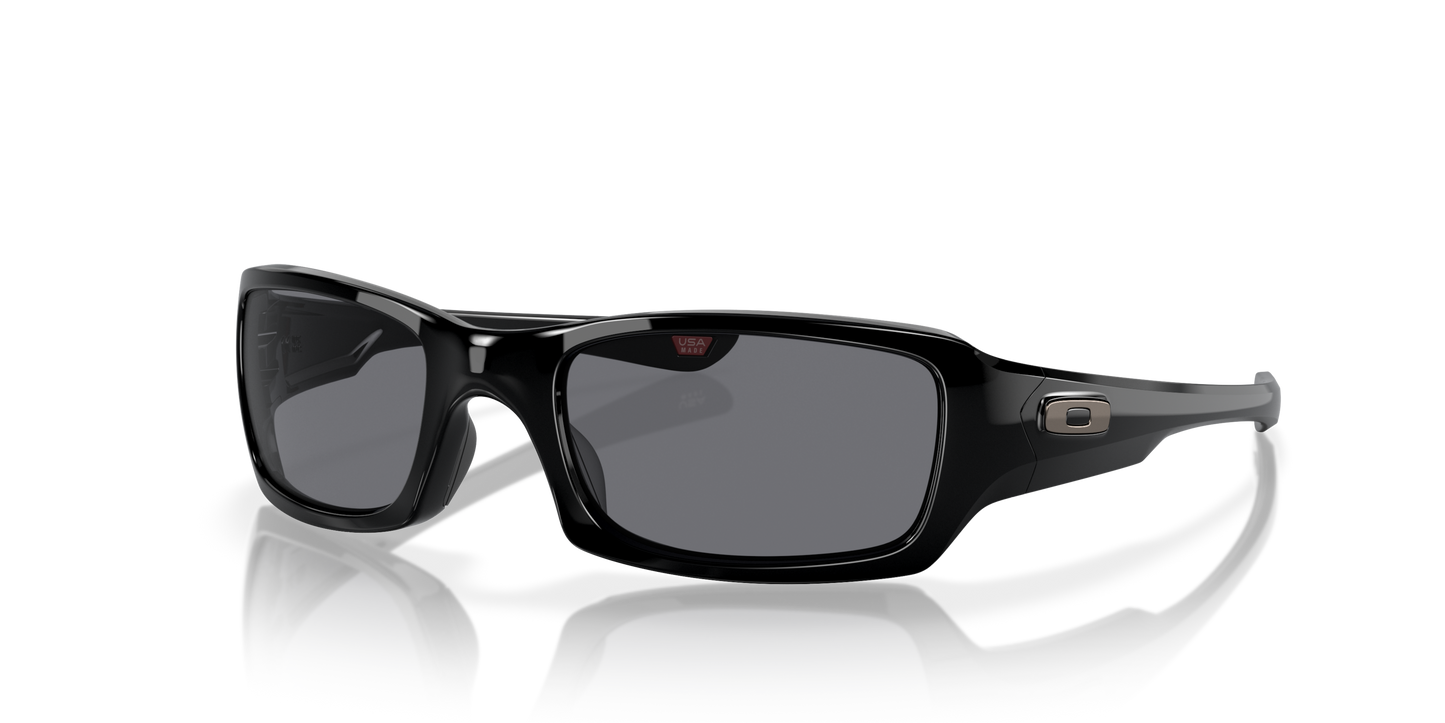 [Grey Lenses, Polished Black Frame]