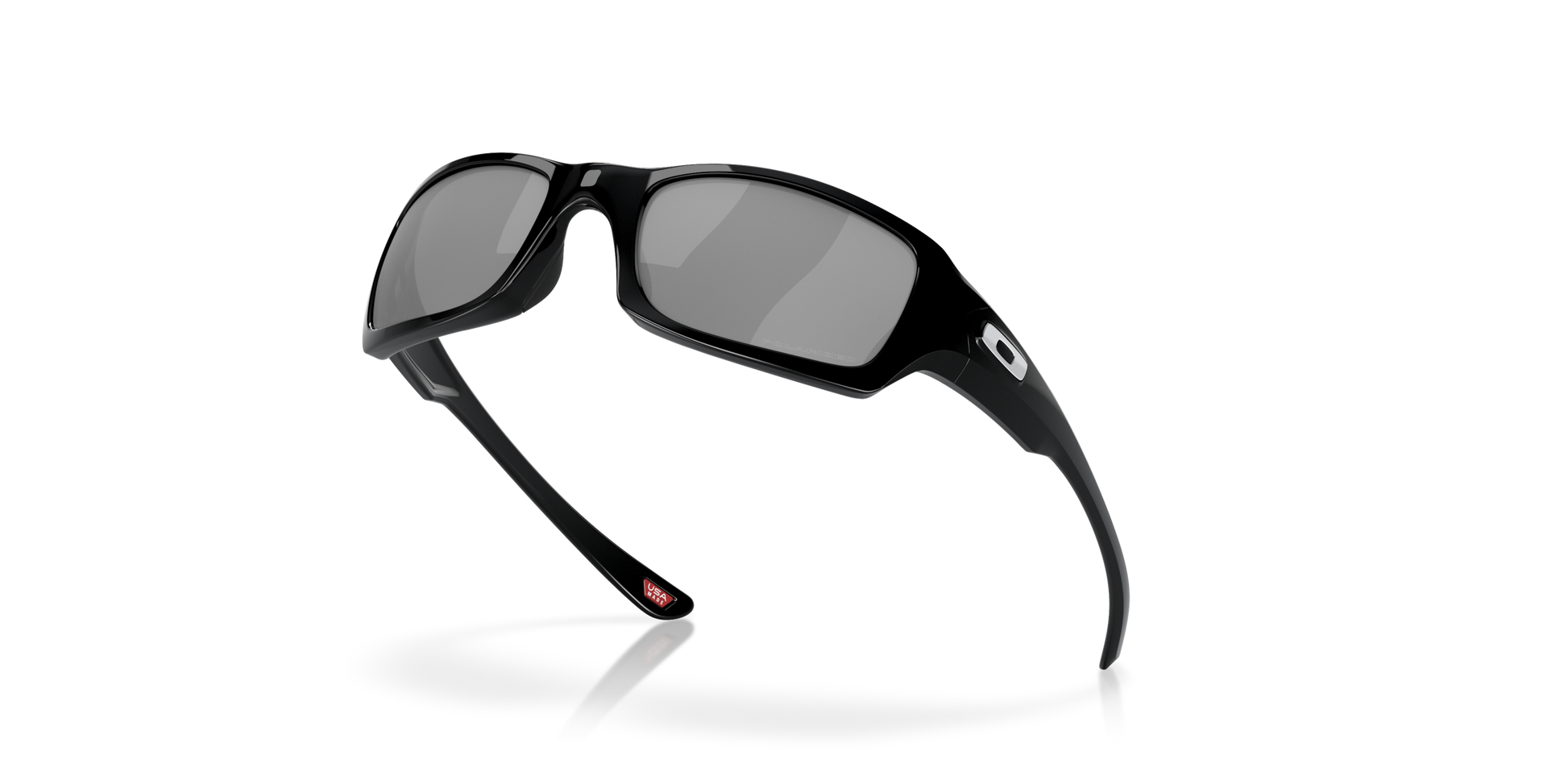 [Black Iridium Polarized Lenses, Polished Black Frame]