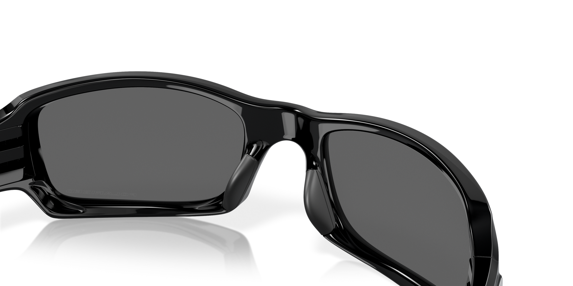 [Black Iridium Polarized Lenses, Polished Black Frame]