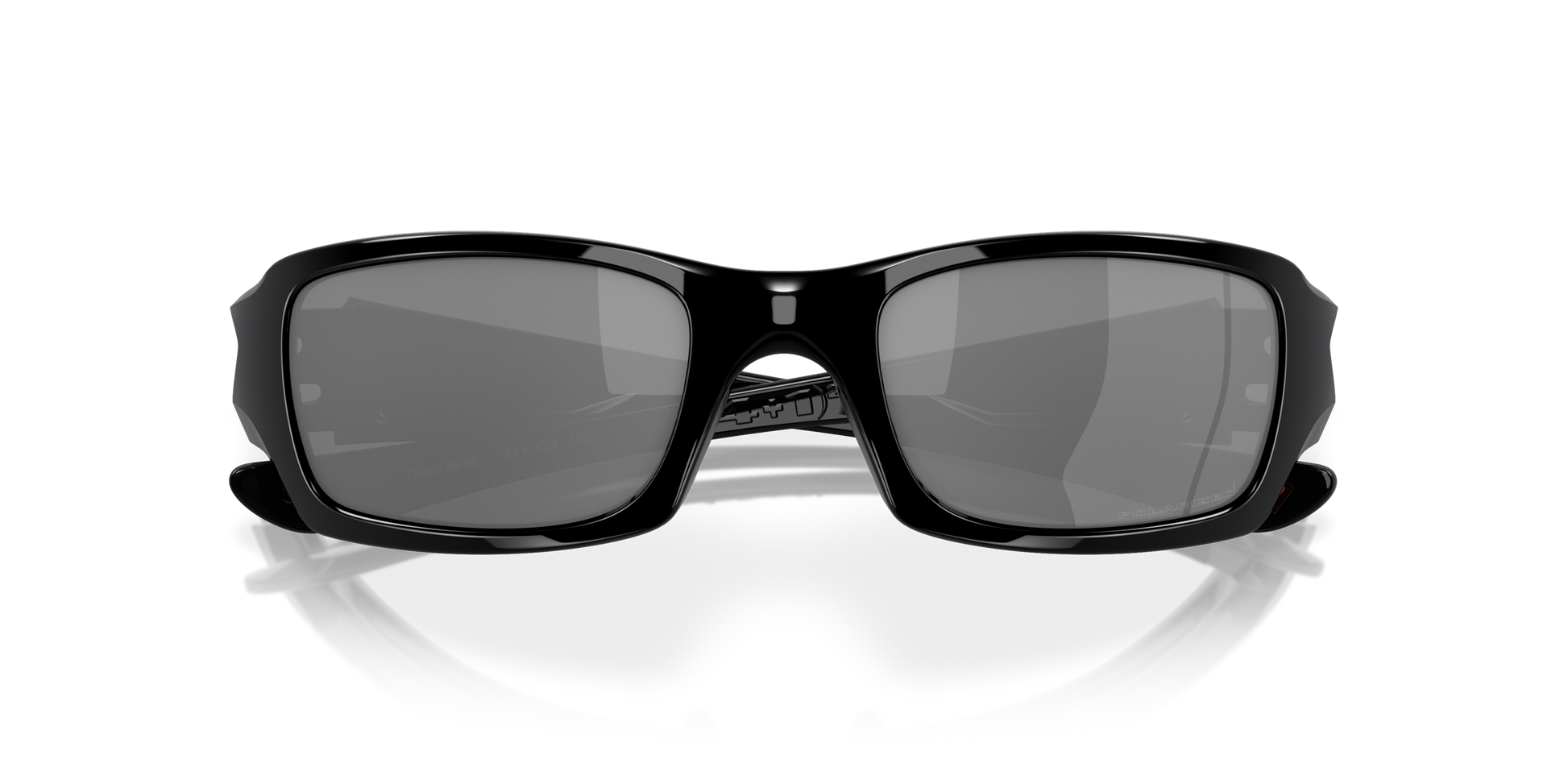 [Black Iridium Polarized Lenses, Polished Black Frame]