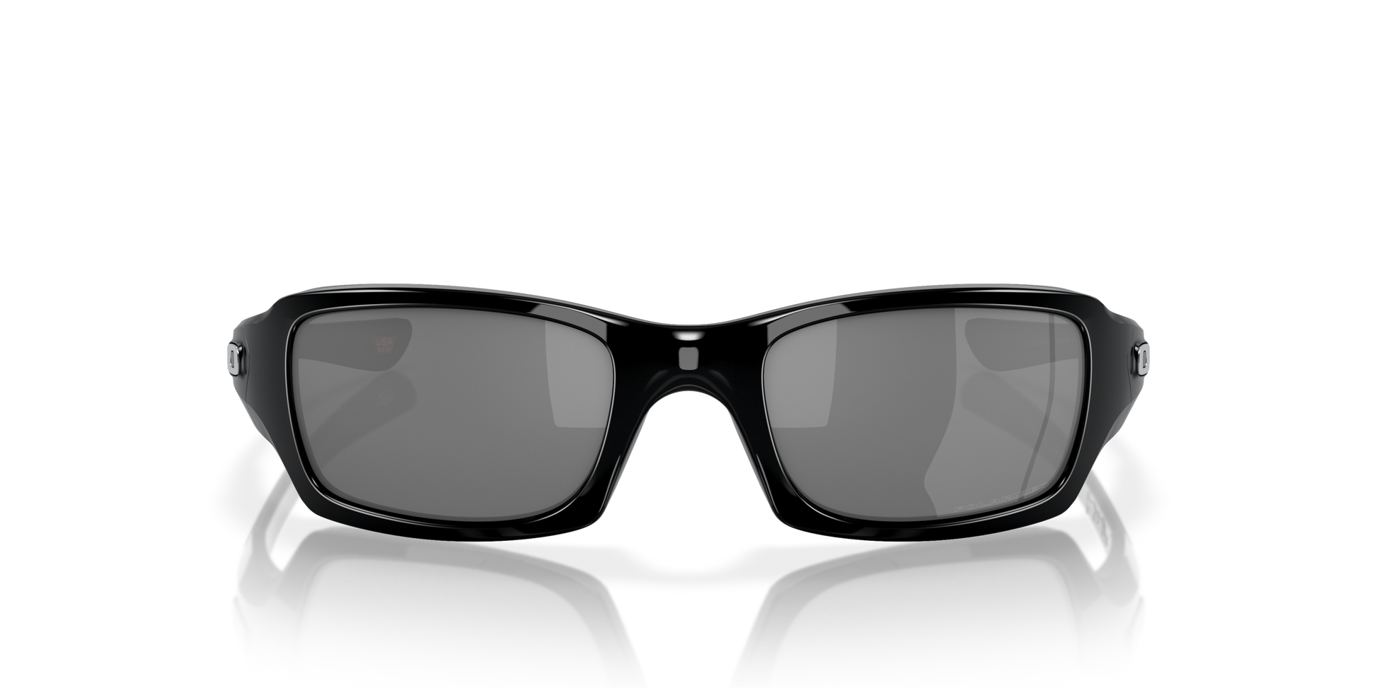 [Black Iridium Polarized Lenses, Polished Black Frame]