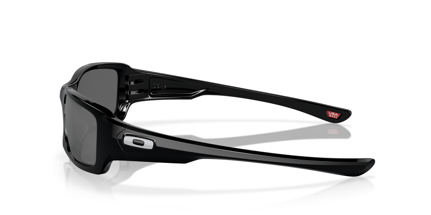 [Black Iridium Polarized Lenses, Polished Black Frame]