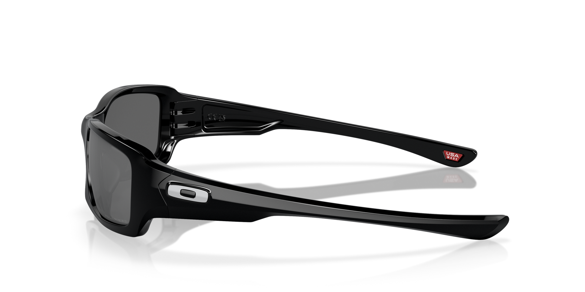 [Black Iridium Polarized Lenses, Polished Black Frame]