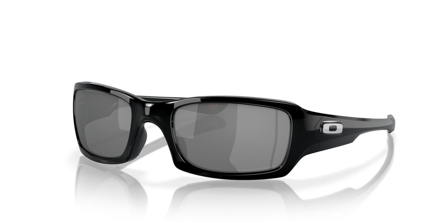 [Black Iridium Polarized Lenses, Polished Black Frame]